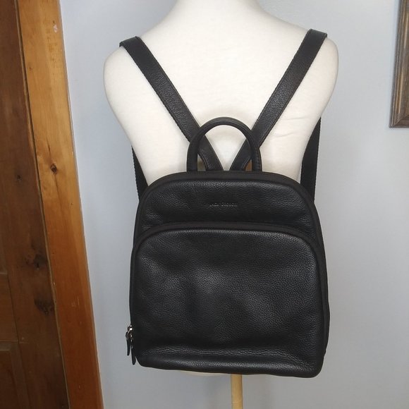 Jack Georges leather backpack leather beautiful  striped interior main image 7